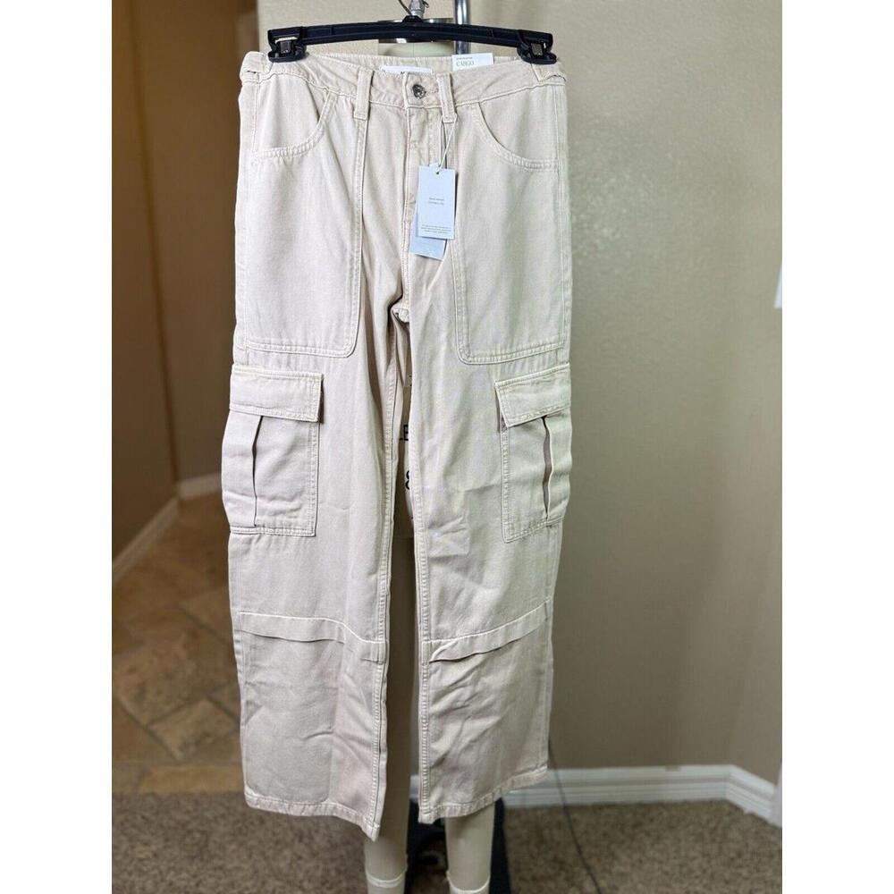 Mng Jeans CollectionBeige Cargo Pants Size 2